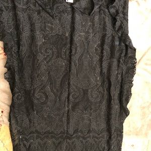 BCBG Maxazria Dameka Ruffled Lace Kaftan